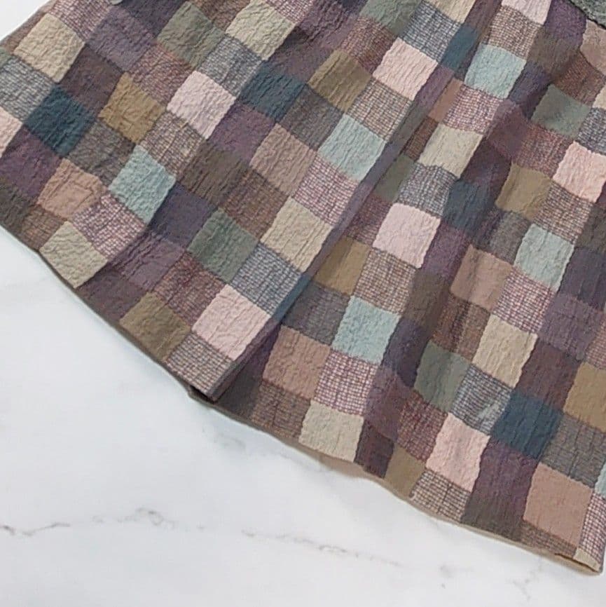 ★e 希少 フーガフーガ カラフル パッチワーク トレンチコート ピンク