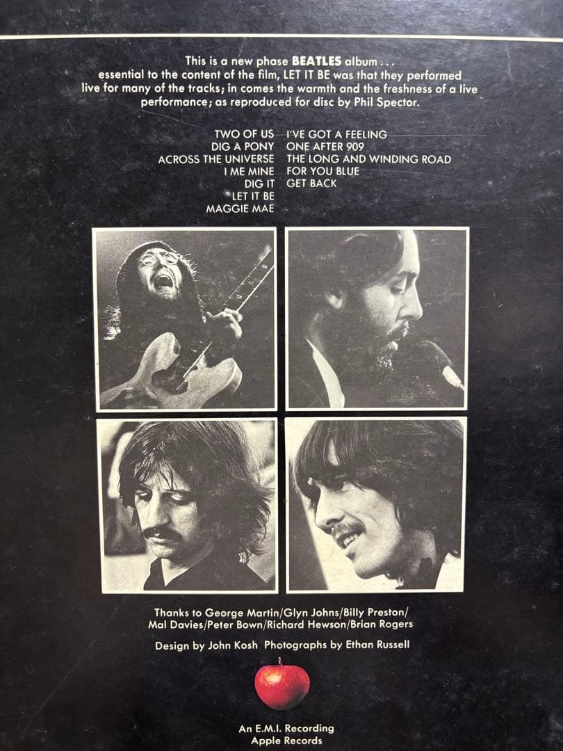 THE BEATLES LET IT BE LP初回限定BOX写真集ビートルズ