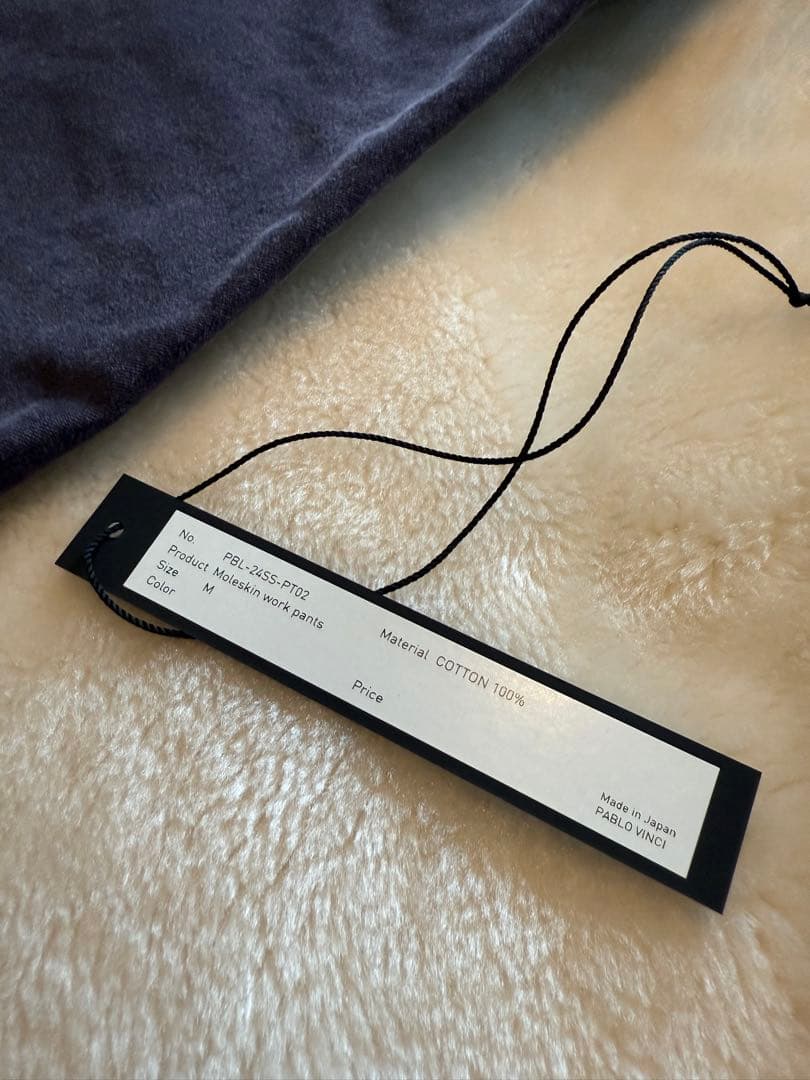 PABLO VINCI Moleskin work pants Lサイズ
