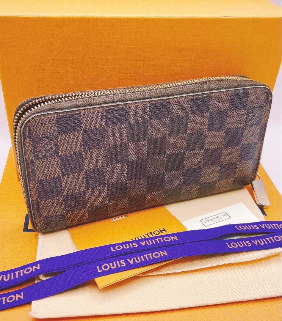 【ジャンク】LOUIS VUITTON ダミエジッピーウォレット☆鑑定済みです