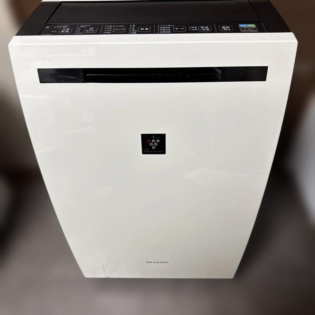 美品　SHARP KC-HD70 除加湿空気清浄機 ホワイト