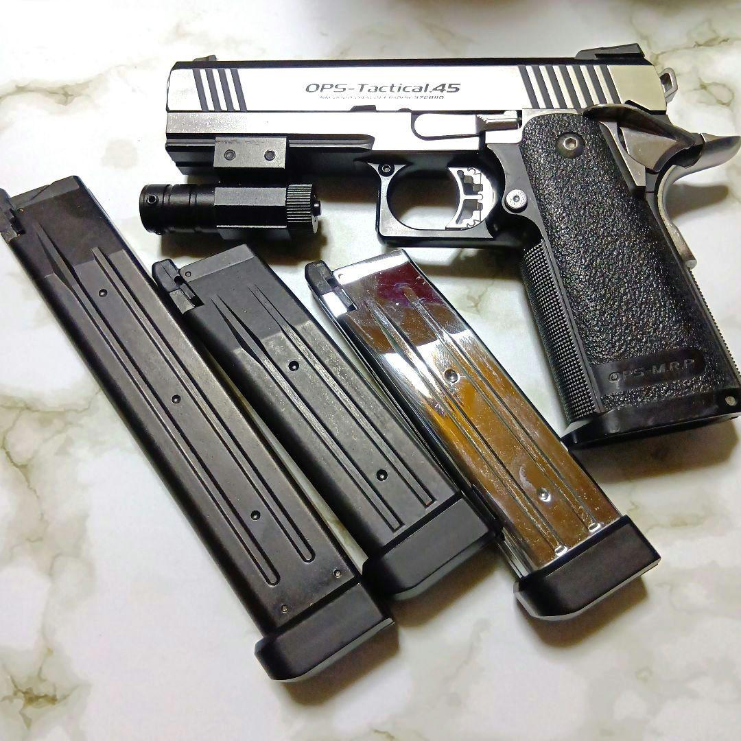 ヨ*キ様 ハイキャパカスタム デュアル・ステンレス【GBB】レーザーポインタ・予