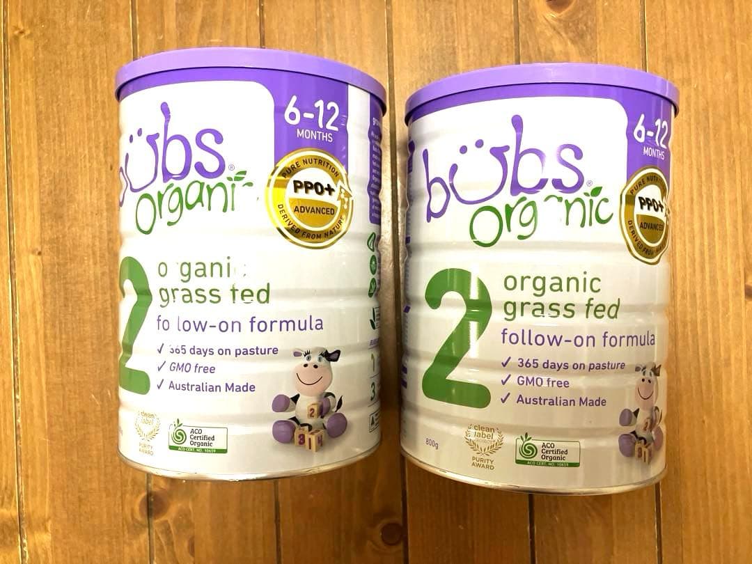 Bubs （バブズ）オーガニック粉ミルク ステップ2（６〜12ヶ月）800g