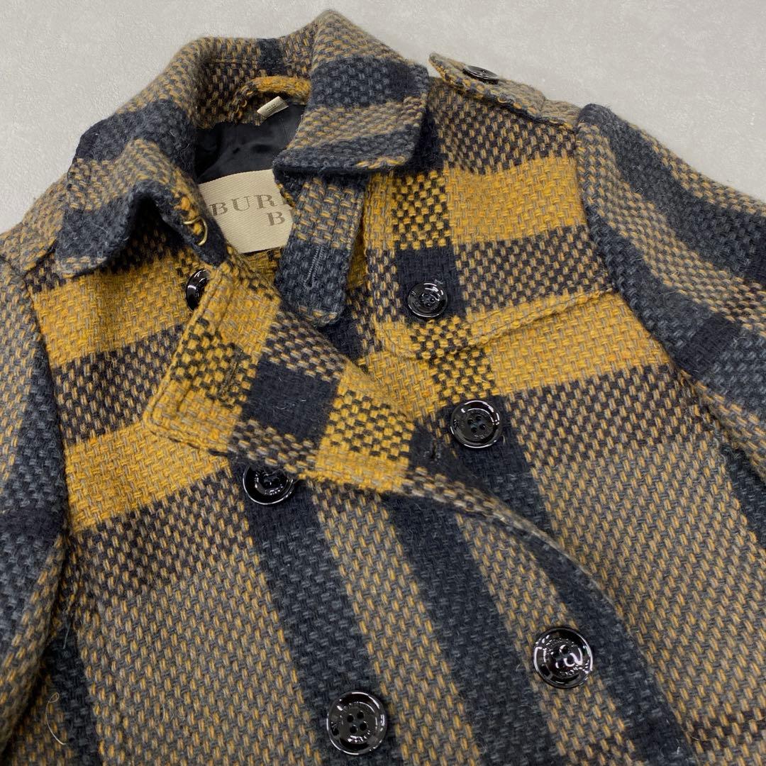 K59＊ BURBERRY BRIT チェック柄 ウールコート サイズITA38