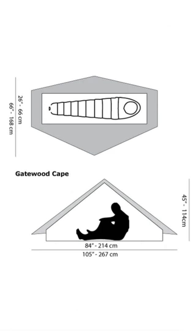 テント・タープ Six Moon Designs Gatewood Cape Gray
