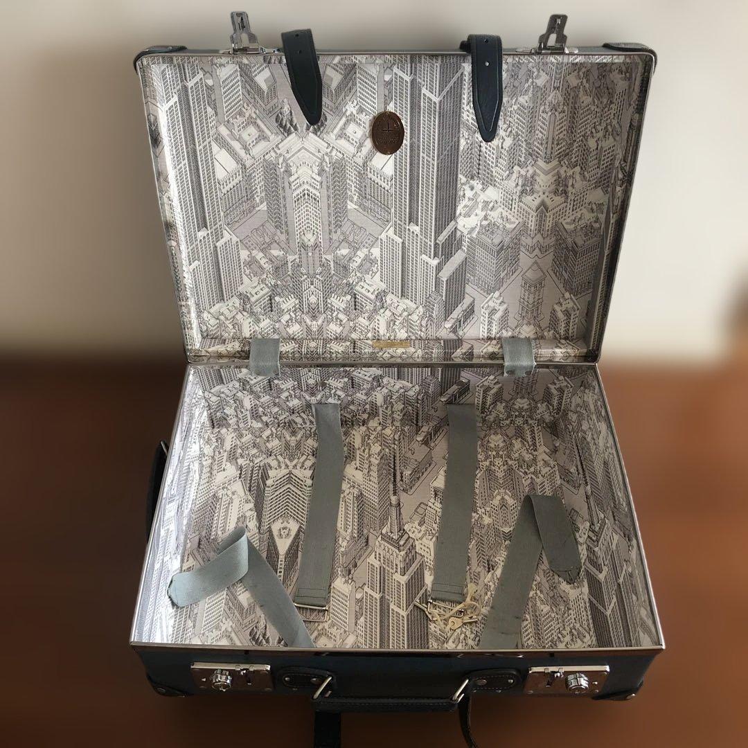 希少レア☆ グローブトロッター　ブルーグレー　キャリーケース 鍵付き