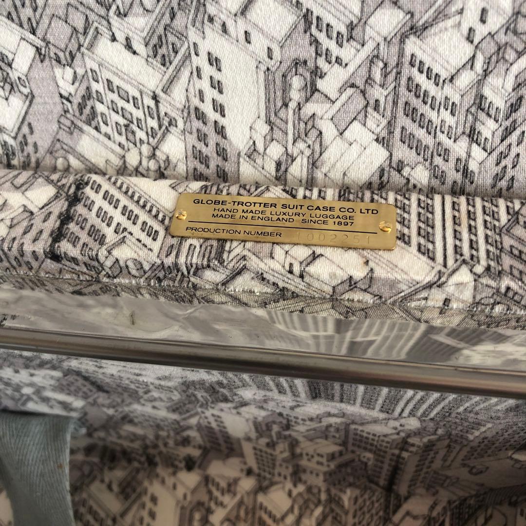 希少レア☆ グローブトロッター　ブルーグレー　キャリーケース 鍵付き