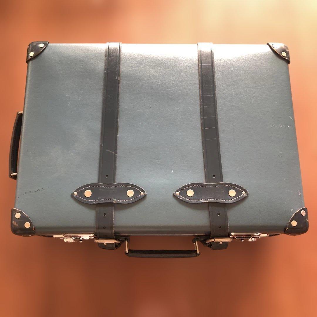 希少レア☆ グローブトロッター　ブルーグレー　キャリーケース 鍵付き