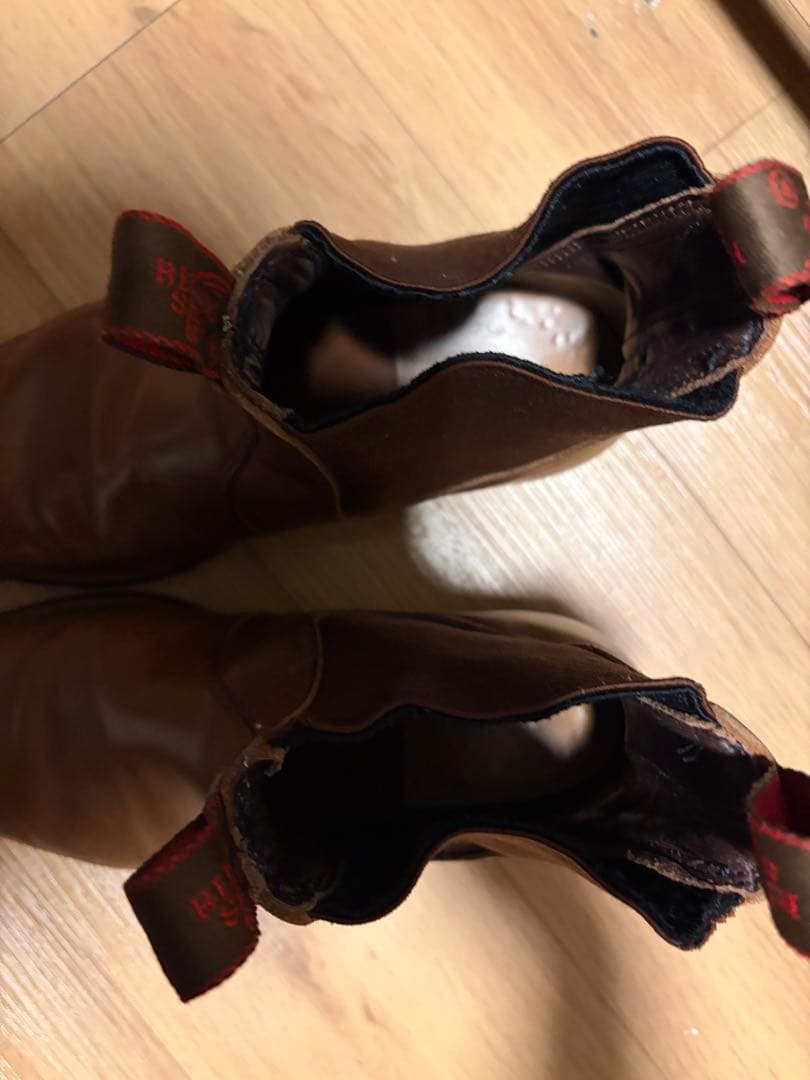 Red Wing Shoes ブラウン サイドゴアブーツ 7 25cm