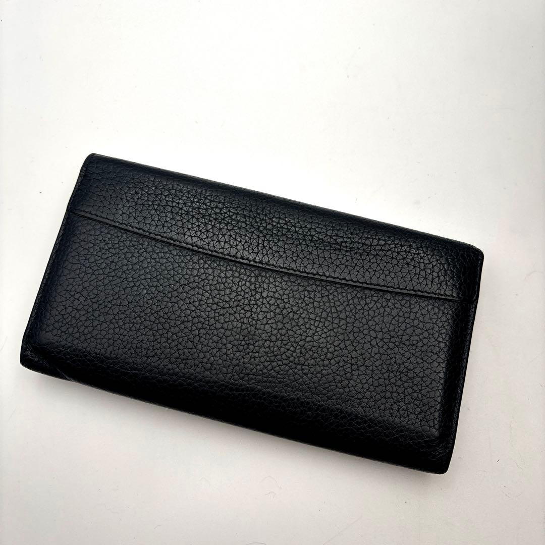 ルイヴィトン カプシーヌ フラワー ブラック 長財布 トリヨン レディース