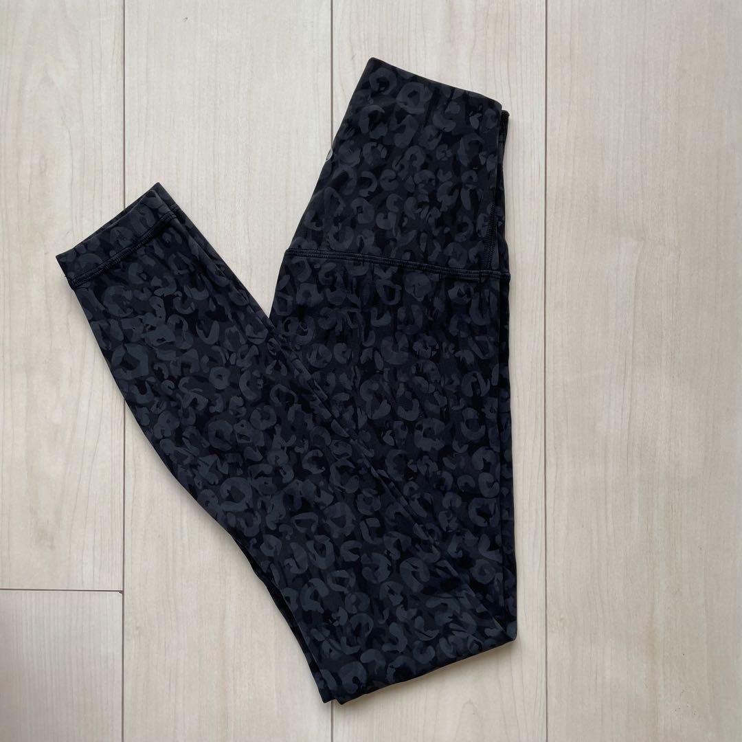 【美品】lululemon alignレギンス 26インチ　レオパード 0