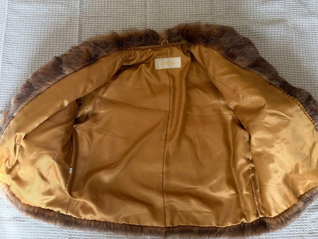 EMBA エンバ ファージャケット ブラウン 11