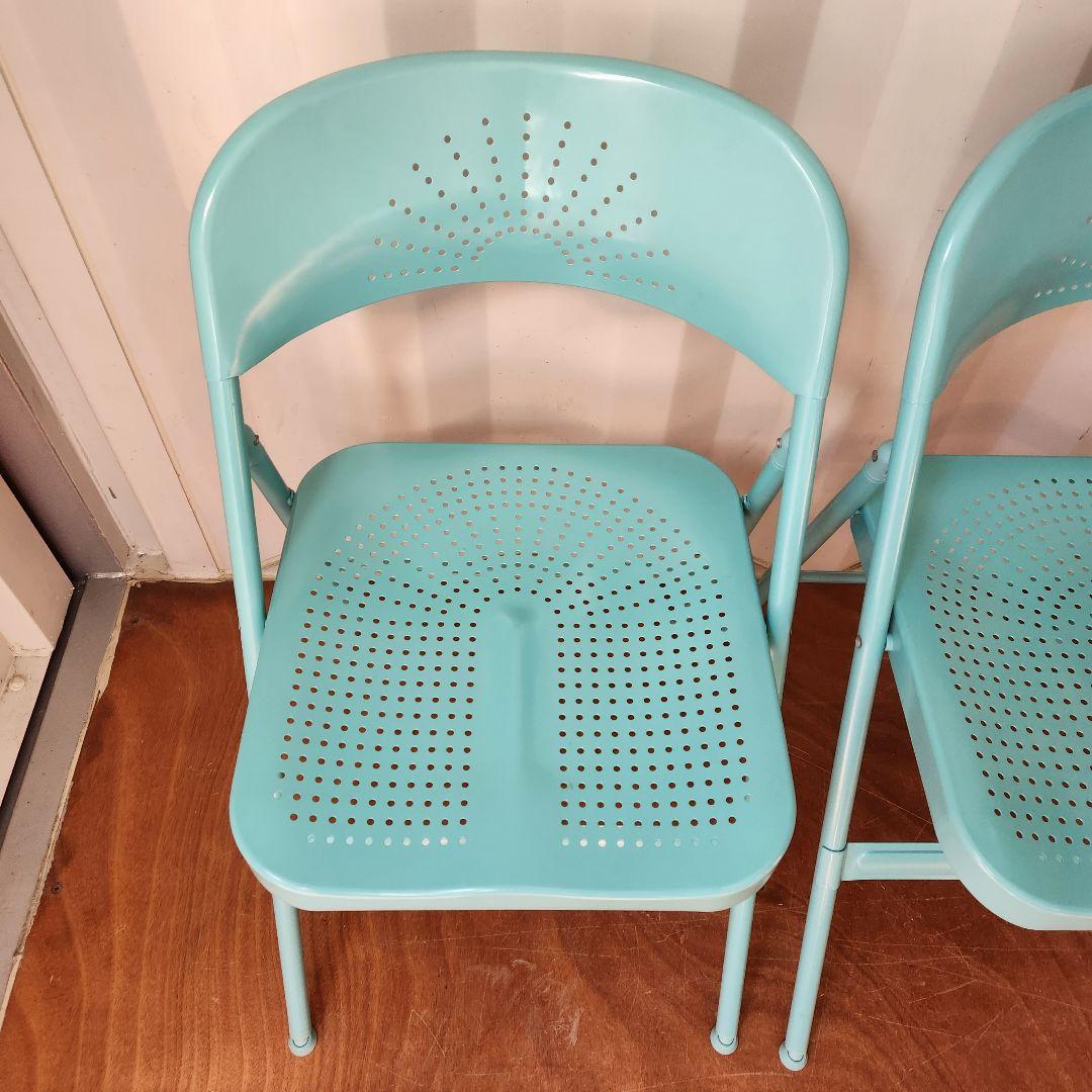 美品 廃盤 IKEA イケア FRODE フローデ 折りたたみ椅子 2脚