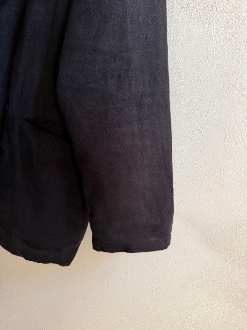 起毛リネン ダブルブレストジャケット (25AW）