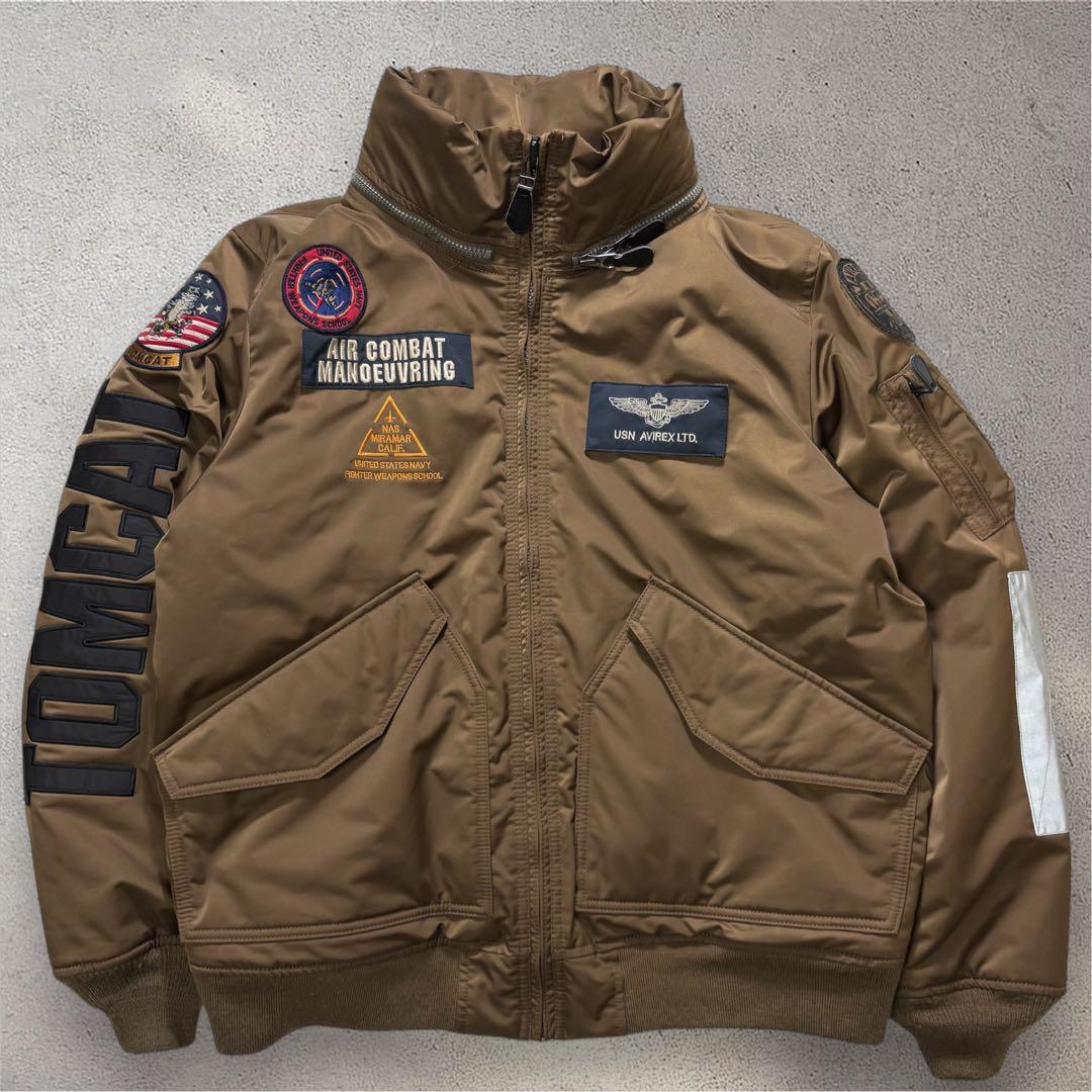 【希少・2XL】CWU45P　AVIREX　フライトジャケット　トップガン