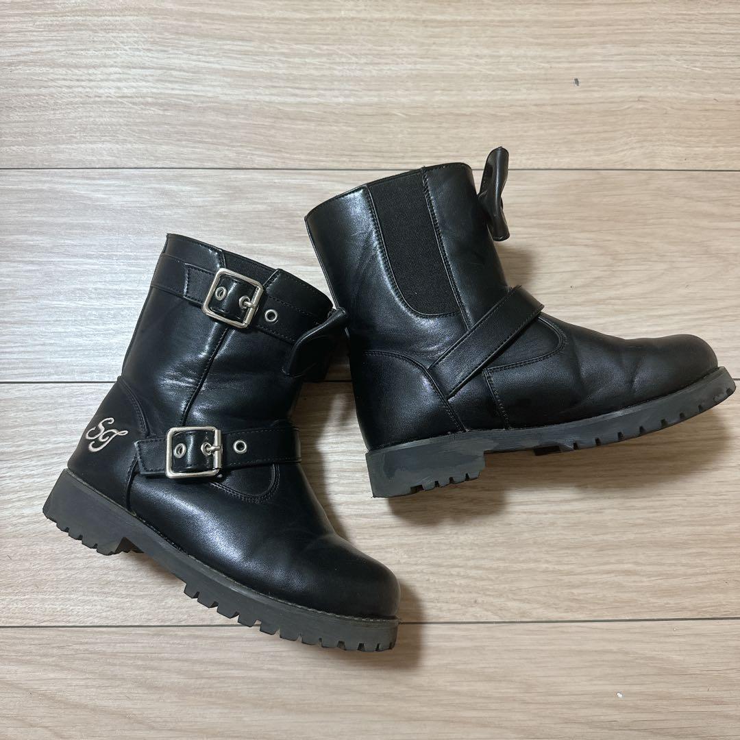 シャーリーテンプル　スニーカー　ブーツ　美品　19cm