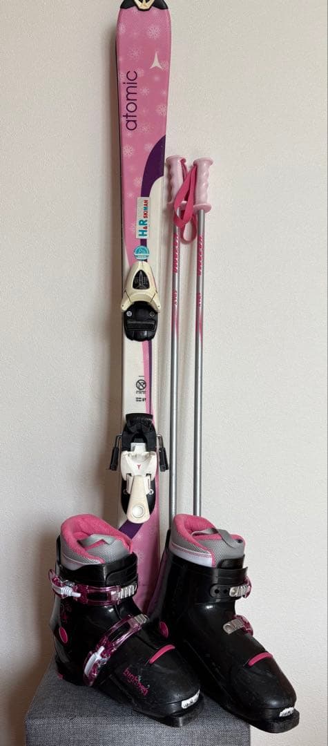 スキー　女の子用 4点セット メンテナンス済