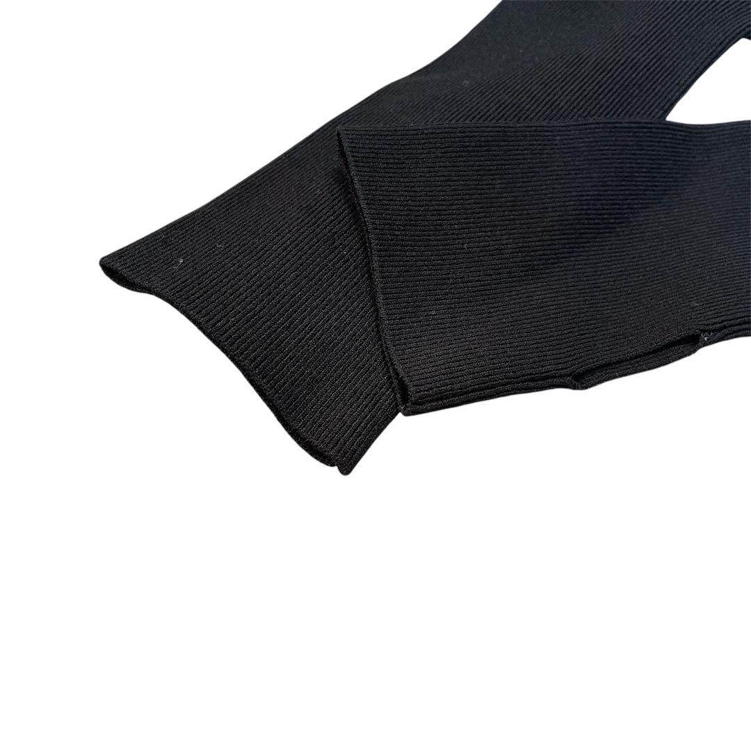 美品✨️ ETRE TOKYO ハイゲージドルマンスリーブニットワンピース 黒