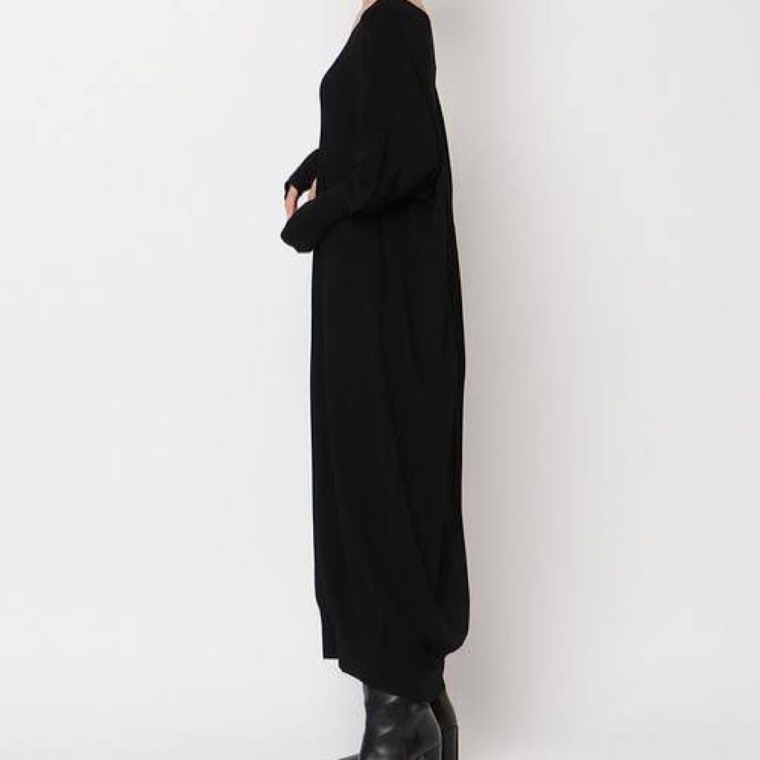 美品✨️ ETRE TOKYO ハイゲージドルマンスリーブニットワンピース 黒