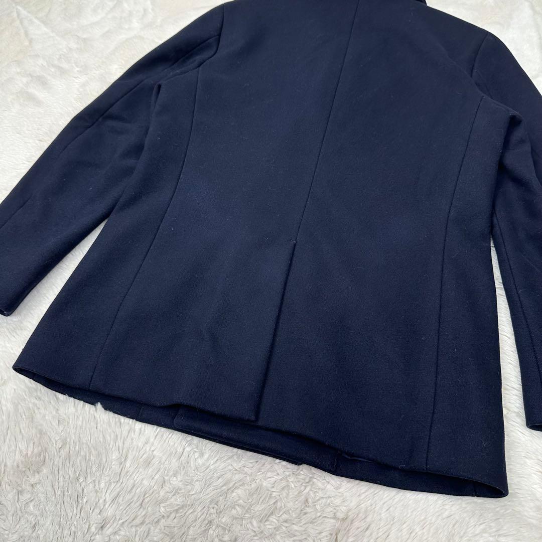 ✨美品✨Theory セオリー 美シルエット Pコート ネイビー 肉厚メルトン