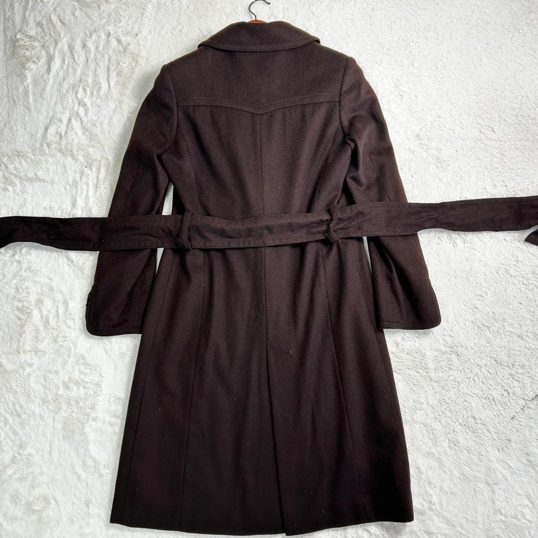高級✨　Zelal元町カシミヤ100% ベルト付き　ロングコート ブラウン