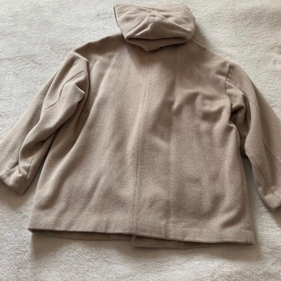 Edwina Horl カシミヤ混 ショートダッフルコート ベージュ