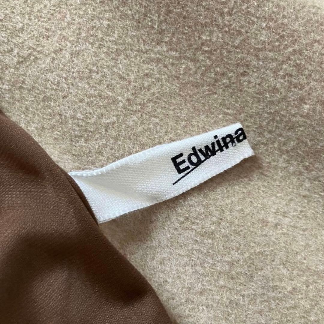 Edwina Horl カシミヤ混 ショートダッフルコート ベージュ