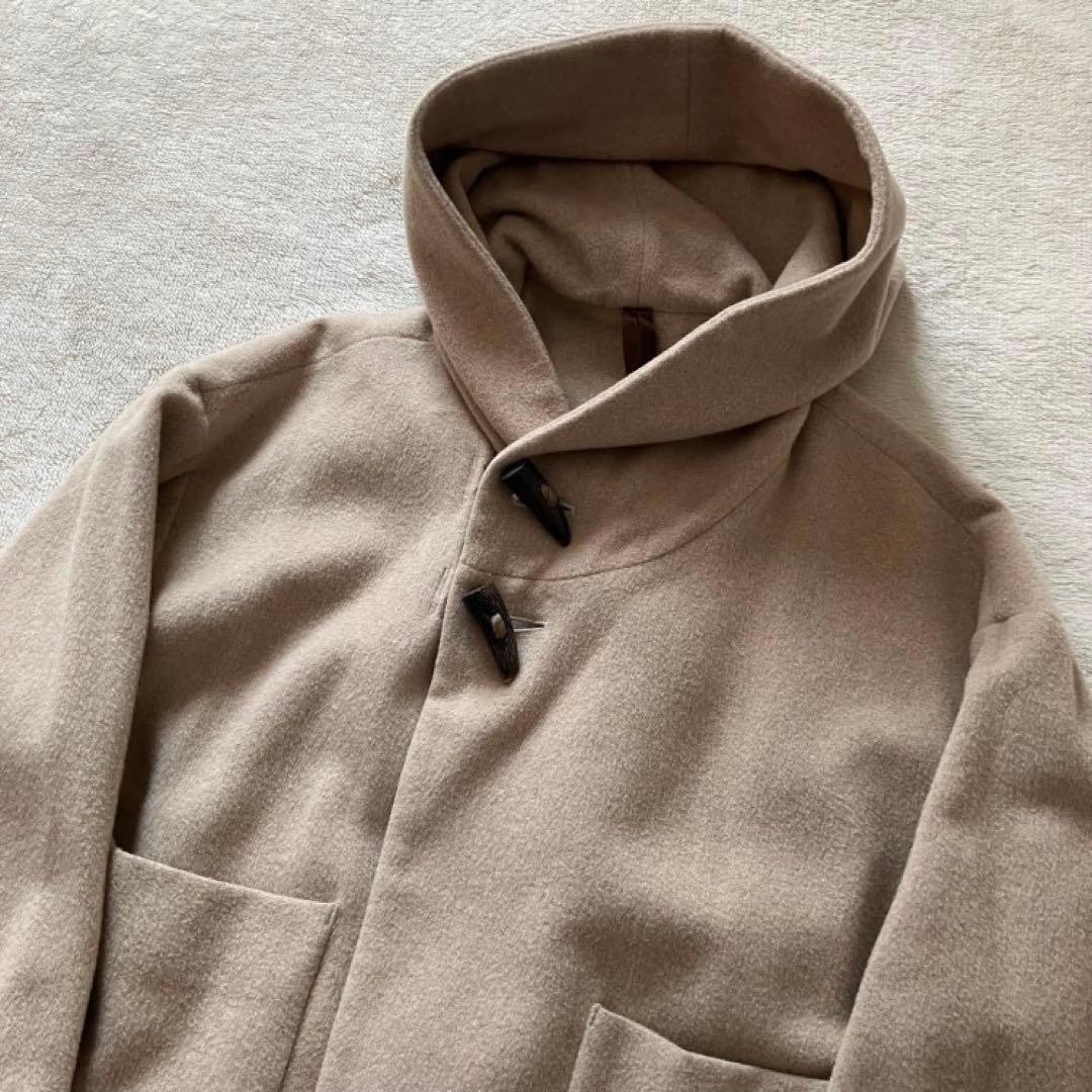 Edwina Horl カシミヤ混 ショートダッフルコート ベージュ