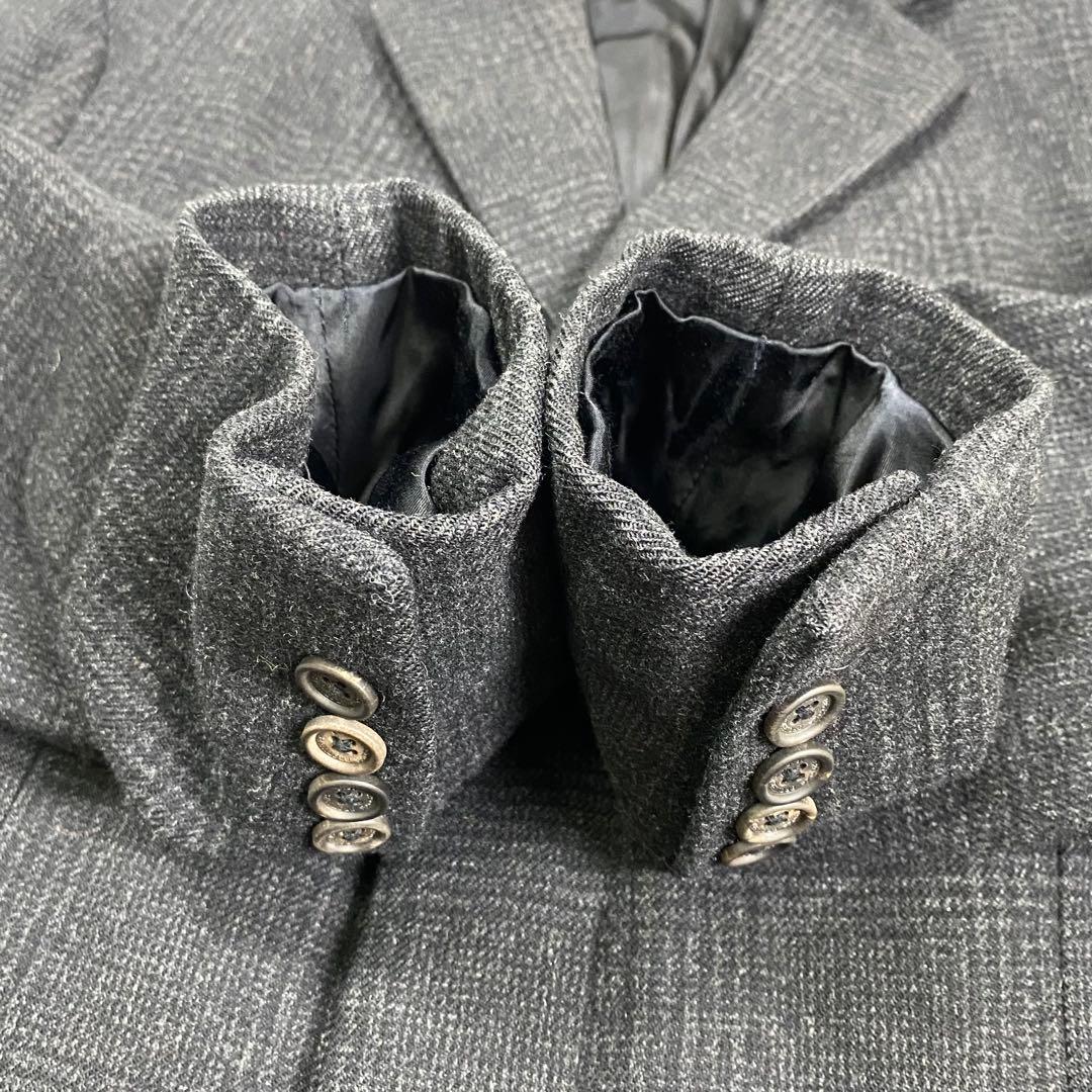 ブルックスブラザーズ✨チェスターコート グレンチェック 比翼 ダークグレー　M