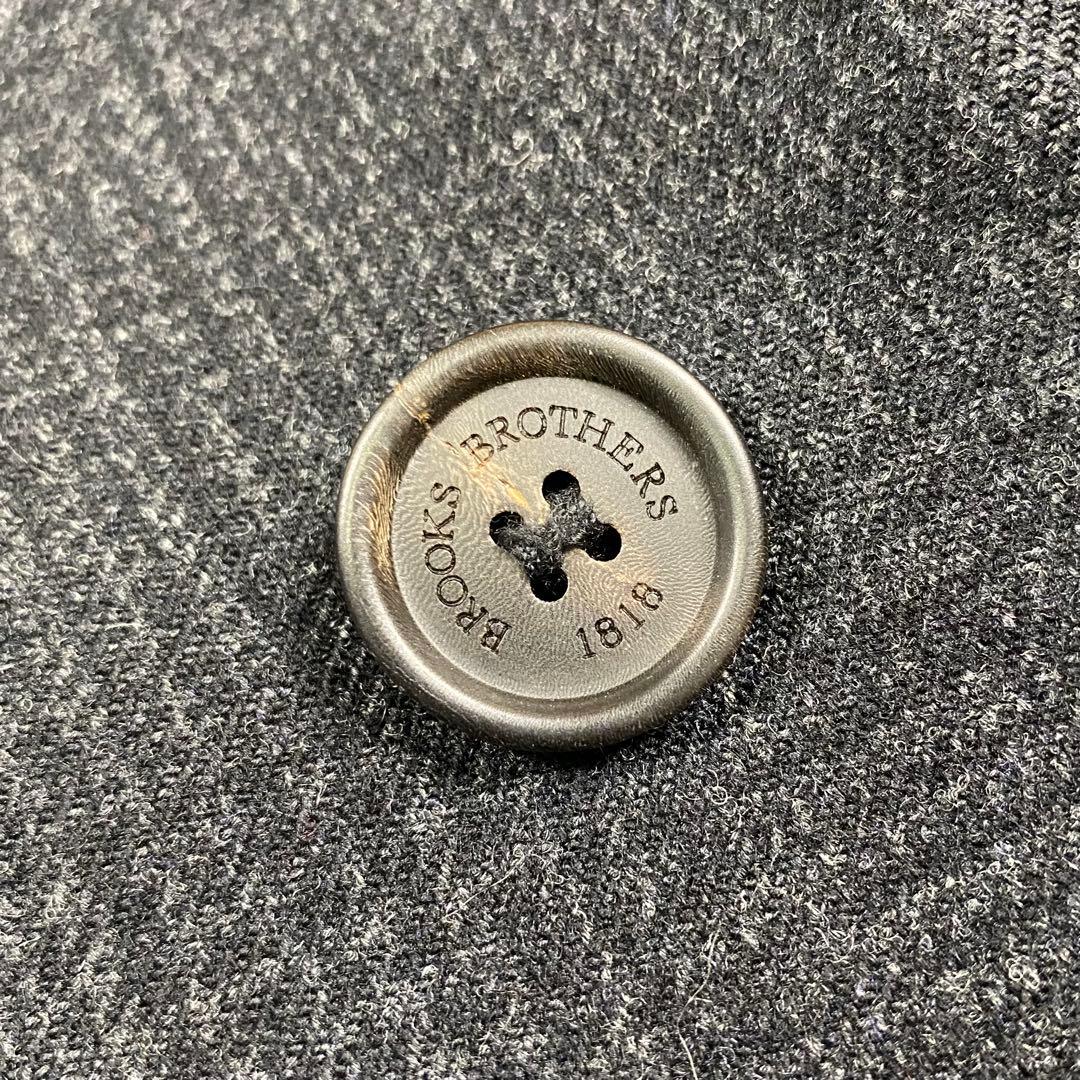 ブルックスブラザーズ✨チェスターコート グレンチェック 比翼 ダークグレー　M