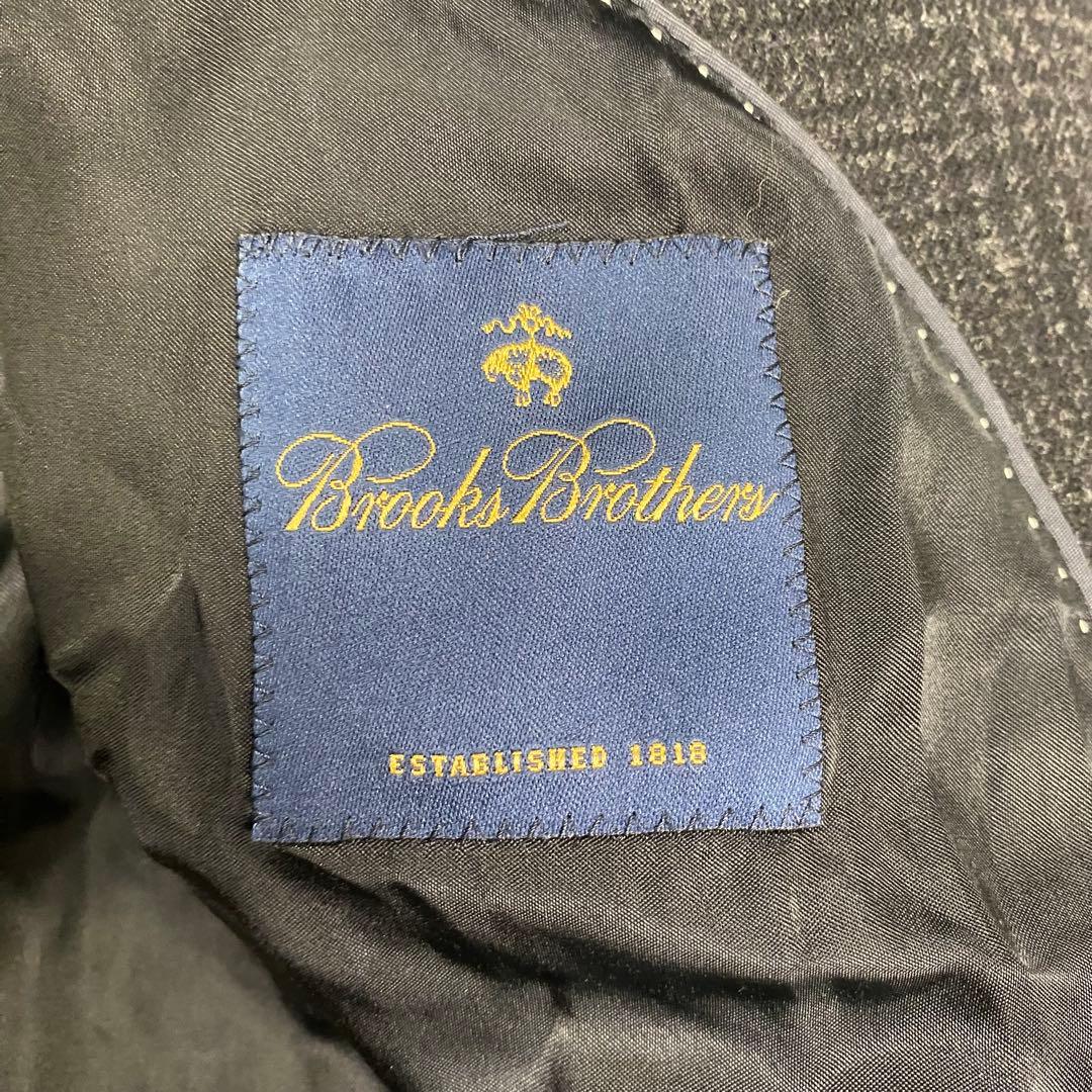 ブルックスブラザーズ✨チェスターコート グレンチェック 比翼 ダークグレー　M