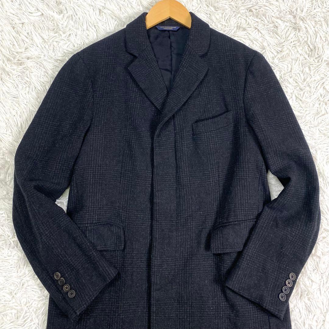 ブルックスブラザーズ✨チェスターコート グレンチェック 比翼 ダークグレー　M