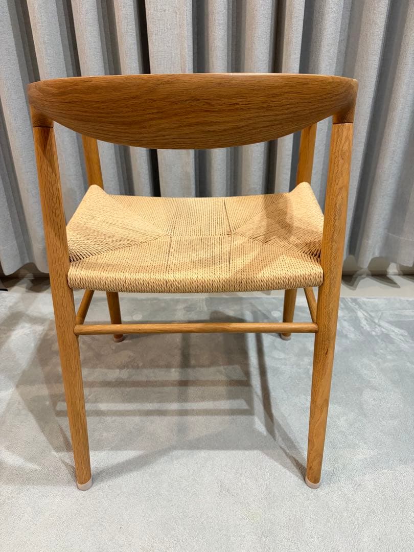 無印良品　ペーパーコードアームチェア　オーク材