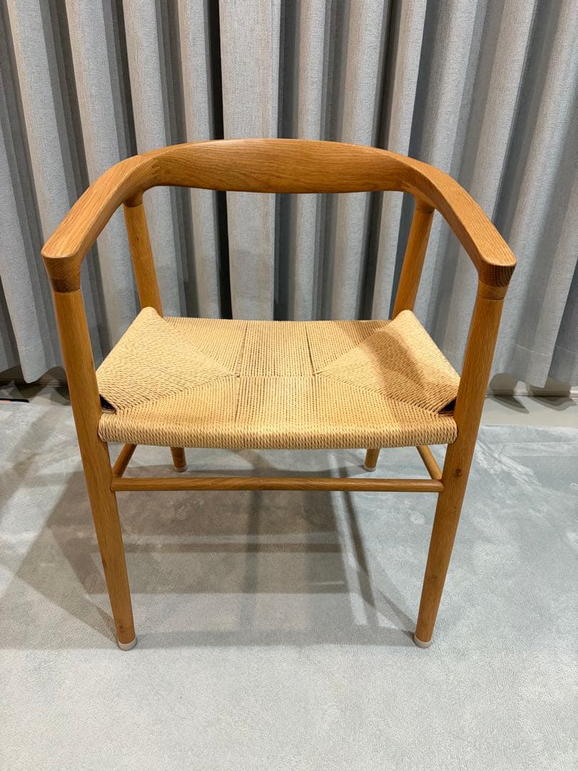 無印良品　ペーパーコードアームチェア　オーク材