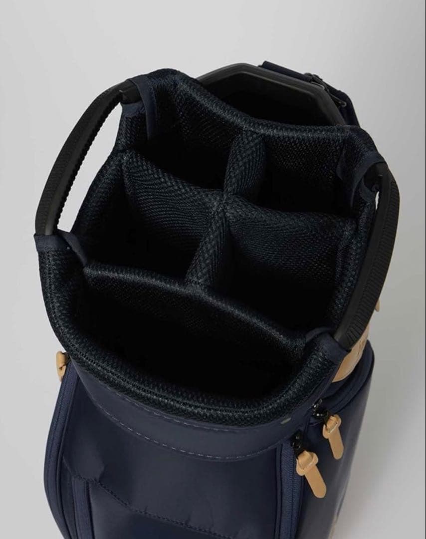 le coq sportif キャディバッグ ネイビー/ベージュ