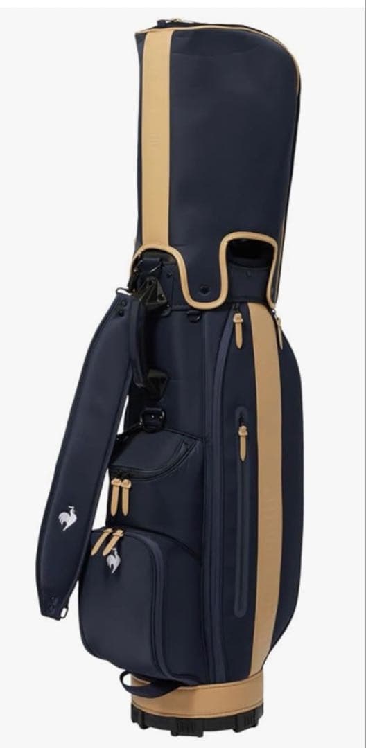 le coq sportif キャディバッグ ネイビー/ベージュ