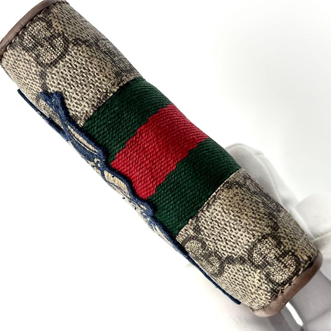 【希少】GUCCI ディズニー　二つ折り財布　3匹の子豚　シェリーライン　GG柄