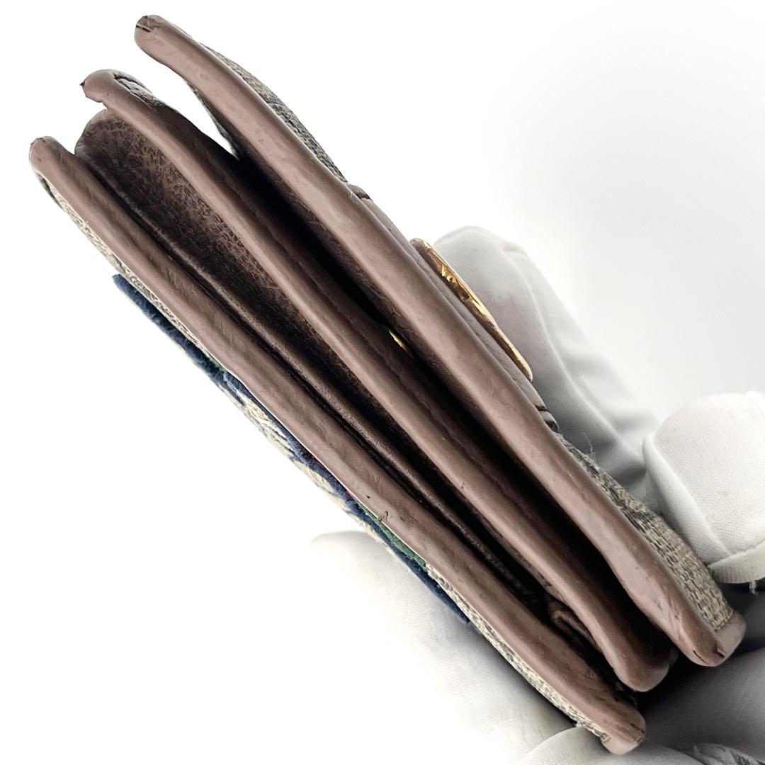 【希少】GUCCI ディズニー　二つ折り財布　3匹の子豚　シェリーライン　GG柄