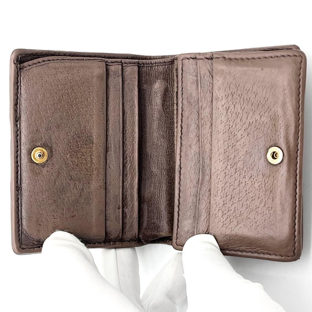 【希少】GUCCI ディズニー　二つ折り財布　3匹の子豚　シェリーライン　GG柄