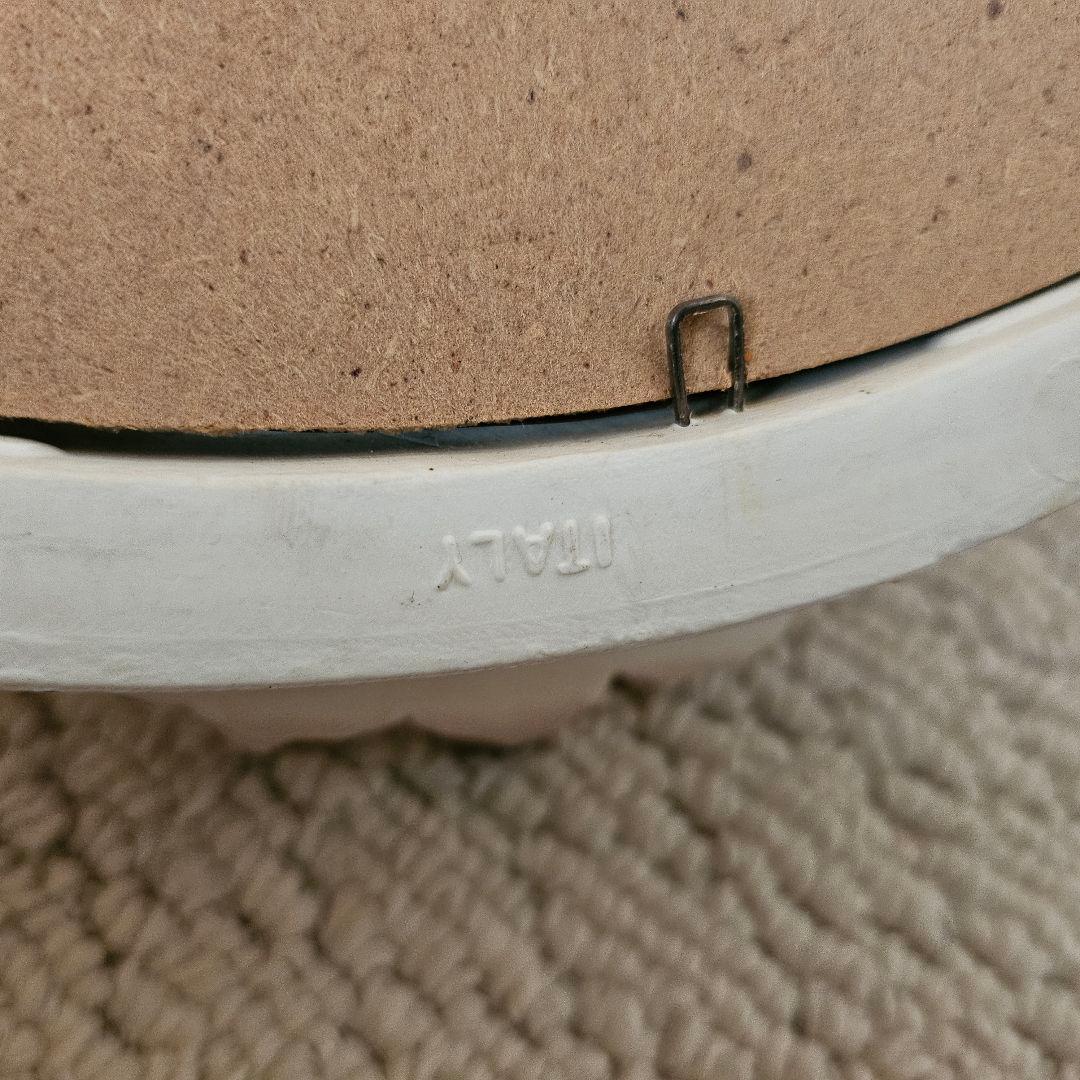 イタリア製 ミラー クラシック アンティーク ホワイト 壁掛け 鏡 ロココ調