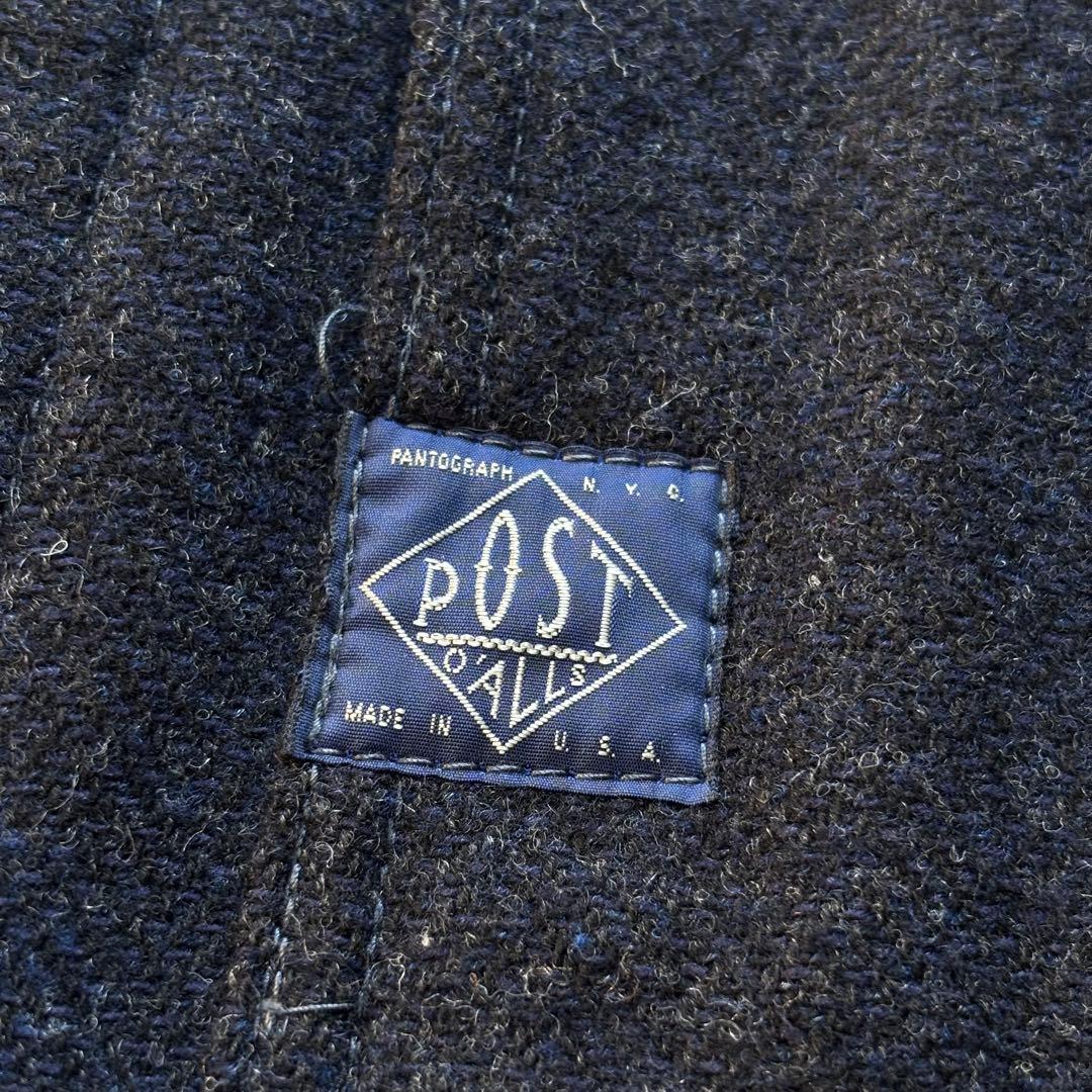 【USA製】ポストオーバーオールズ エンジニアジャケット ウール チンスト M