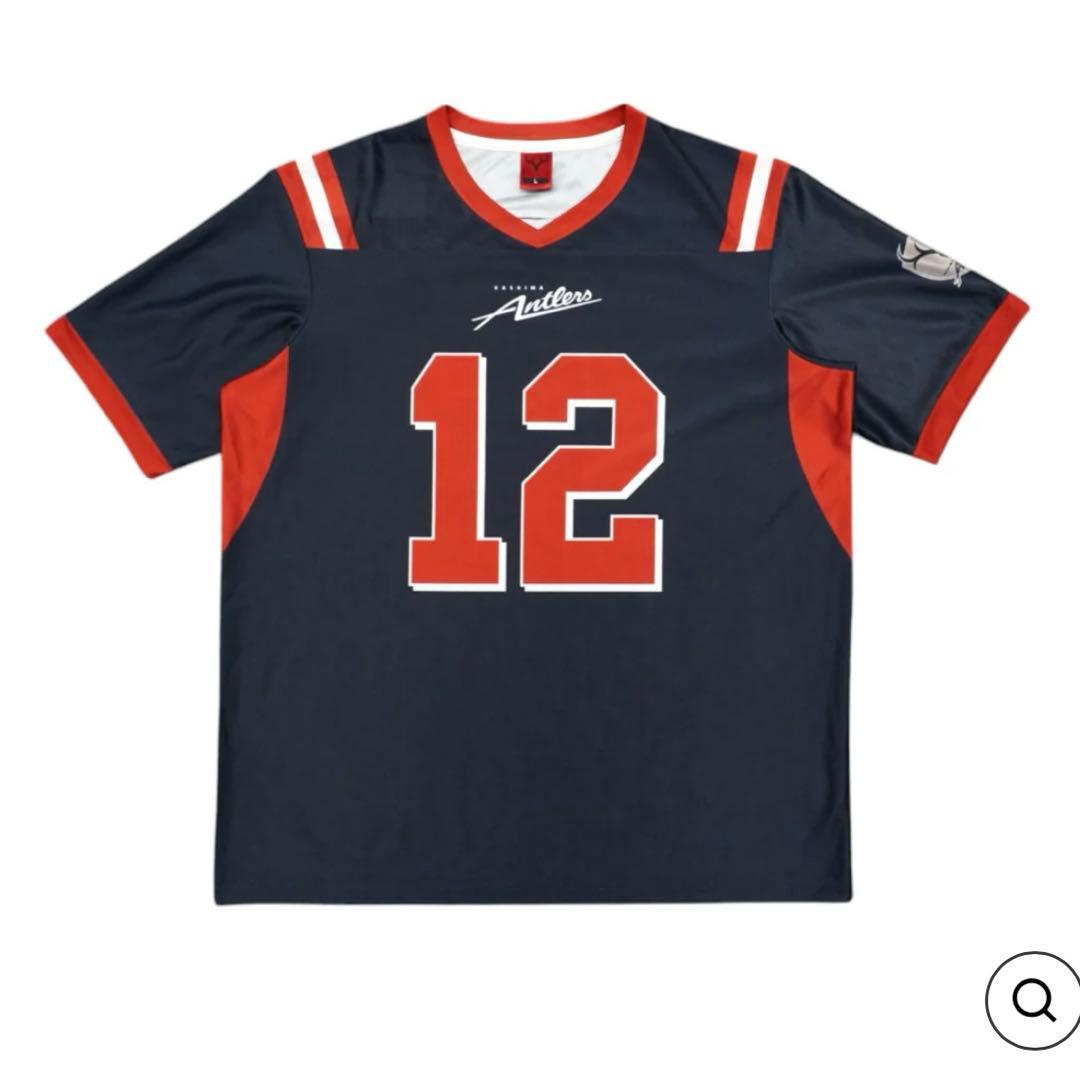 新品未着用　鹿島アントラーズ　アメフト風シャツ　Mサイズ