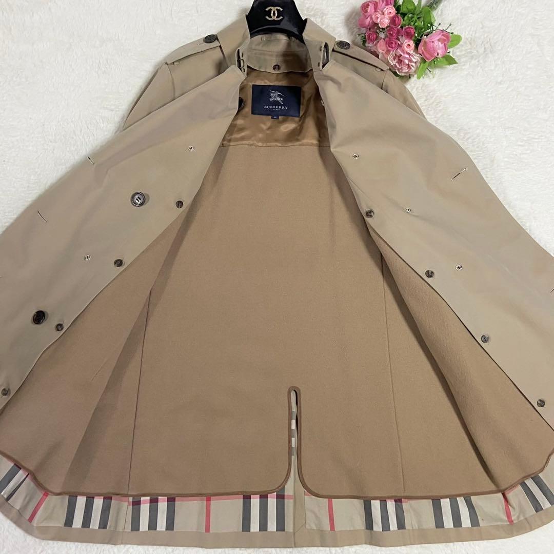 極美品● バーバリーロンドン トレンチコート ベルト ライナー ベージュ 48
