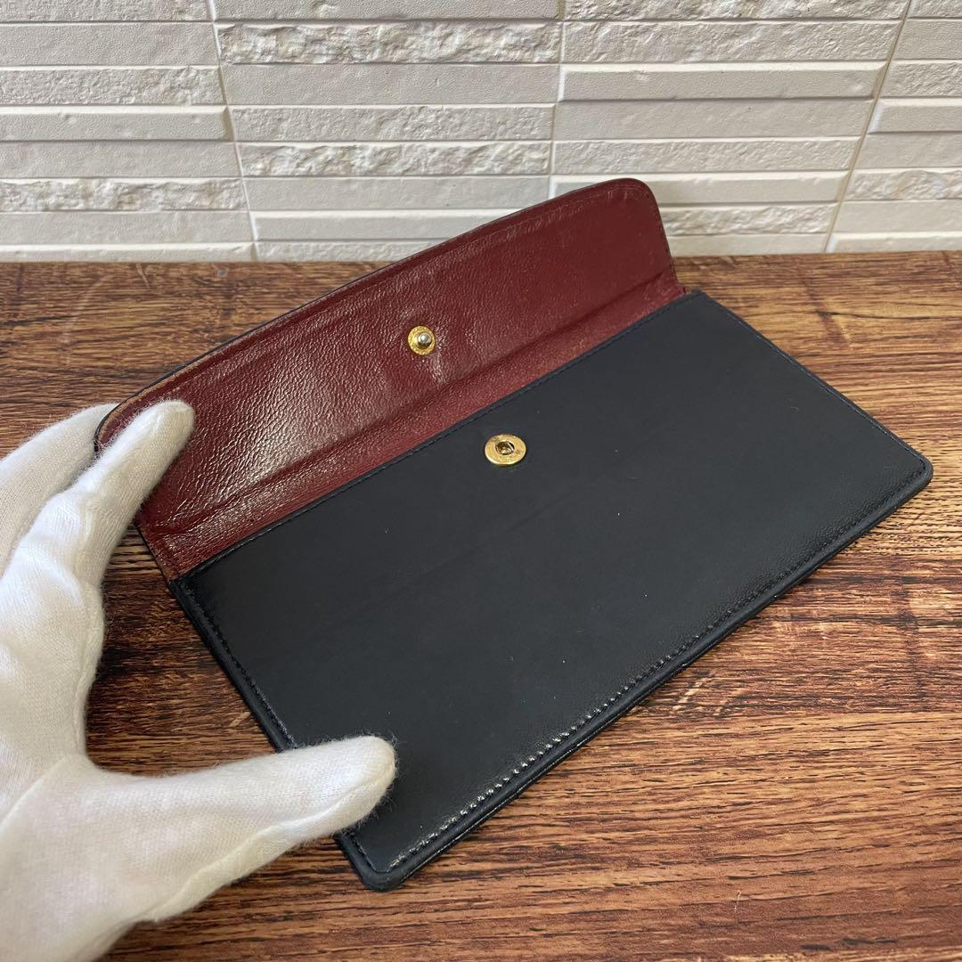 シャネル バッグ付属 ポーチ マトラッセ ラムスキン ココマーク 長財布.