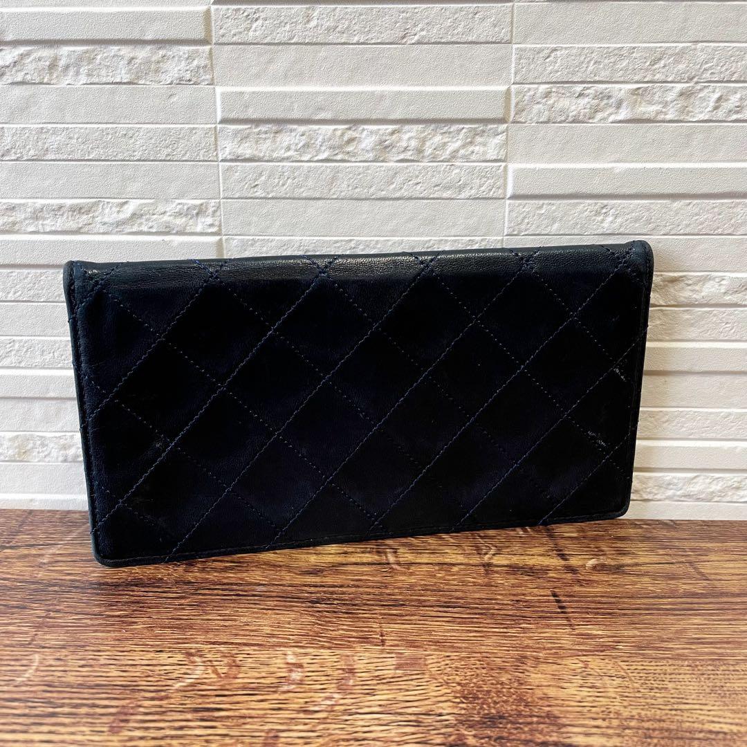 シャネル バッグ付属 ポーチ マトラッセ ラムスキン ココマーク 長財布.