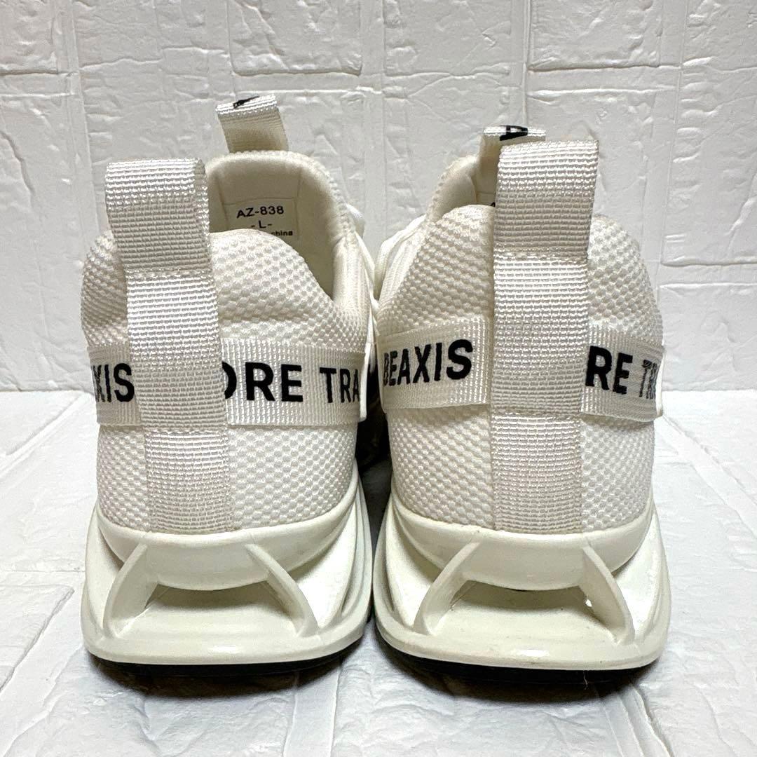 ☆極美品☆ BEAXIS ビーアクシス バランスコア スニーカー ホワイト L