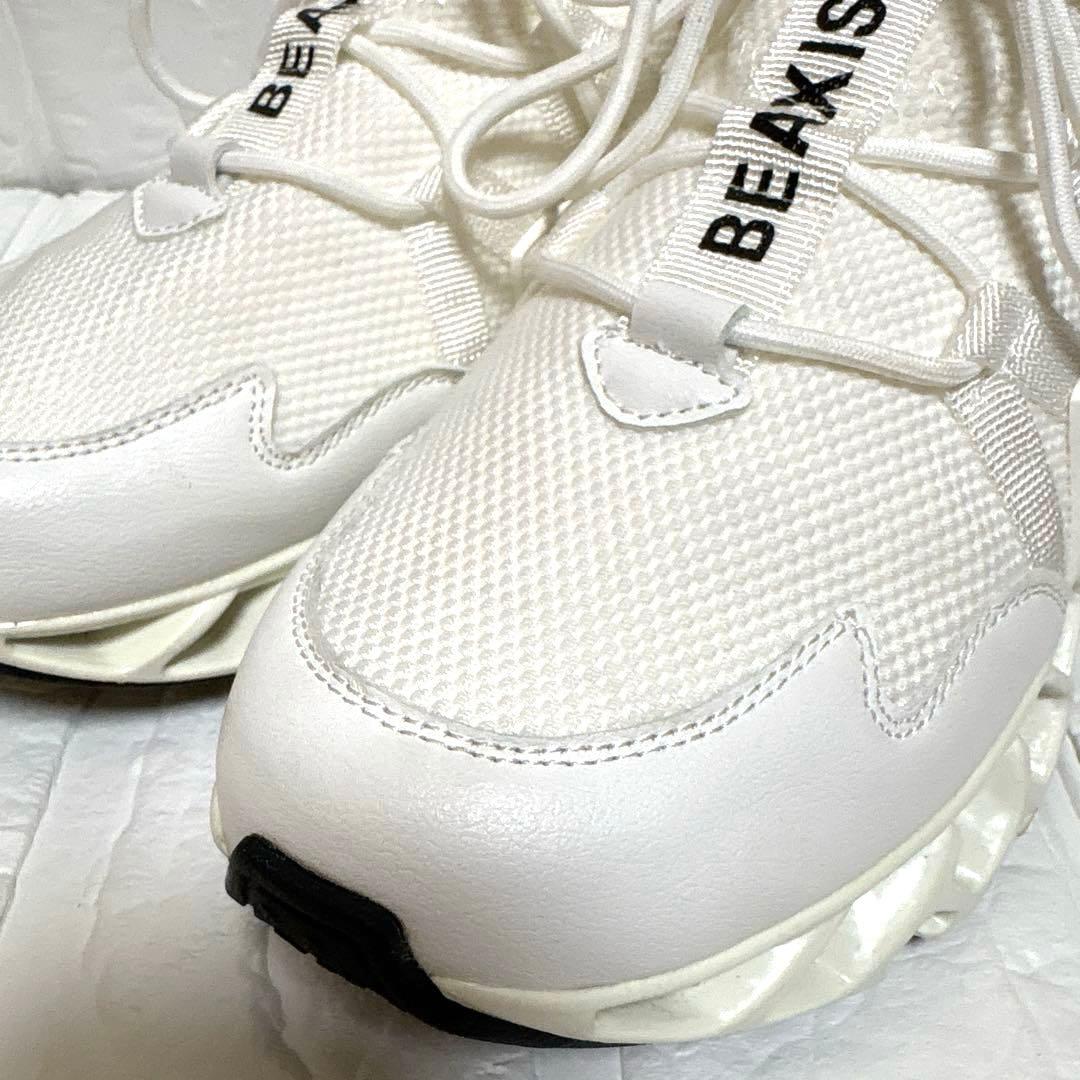 ☆極美品☆ BEAXIS ビーアクシス バランスコア スニーカー ホワイト L