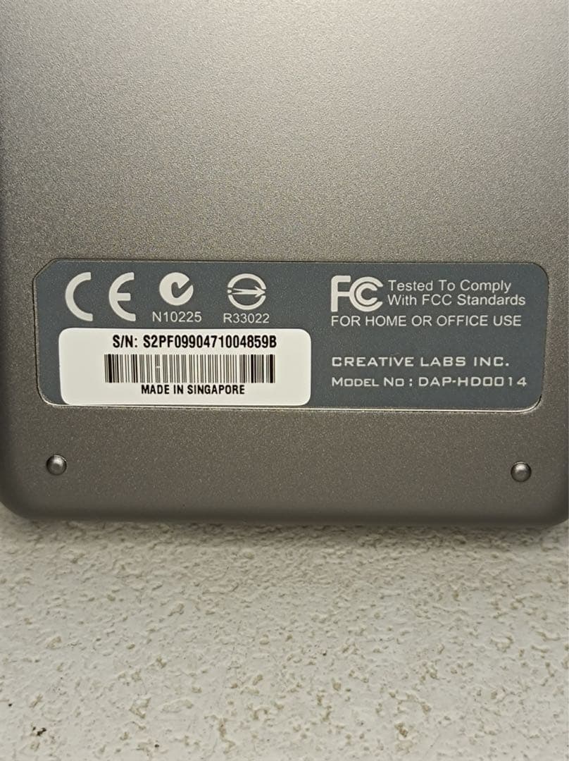 八6387【未使用品】 CREATIVEポータブルオーディオプレーヤー Zen