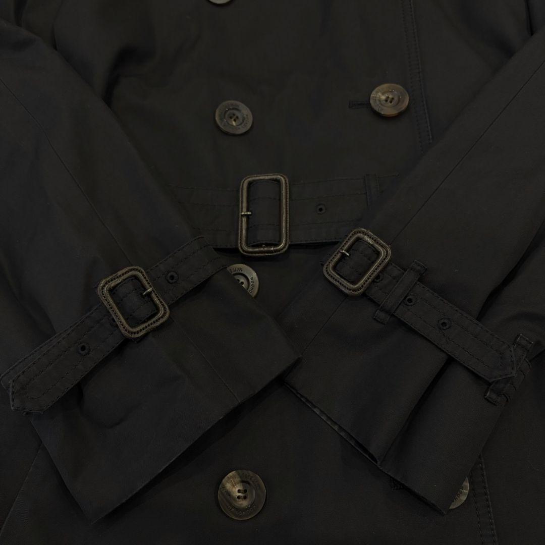 アクアスキュータム トレンチコート ライナー ブラック 2XL コットン ロング