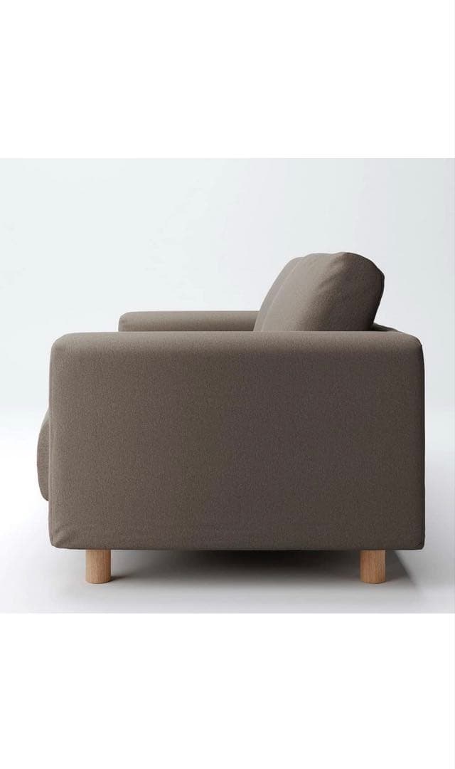 MUJI ソファカバー 2人用 コットンキャンバス 2019